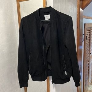 Bershka Men’s Bomber Jacket - Black - Medium - used